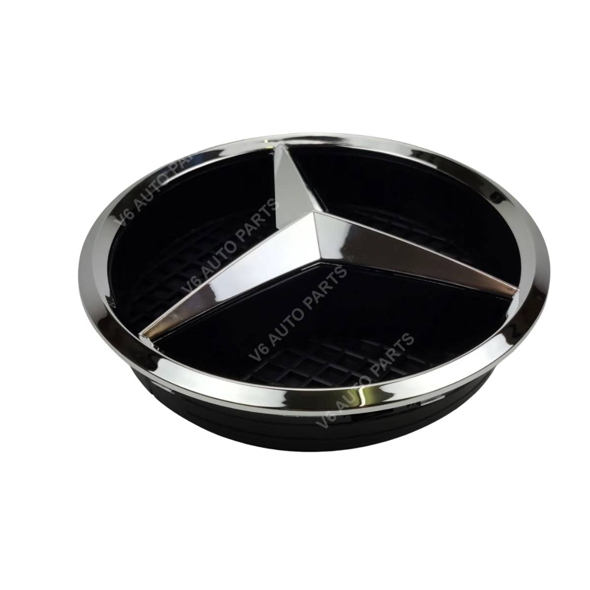 For Mercedes Front Grille Chrome Star Emblem Badge – C‑Class, CLA, SLK, R, M, E‑Class
