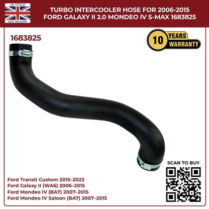 Turbocharger Charge Air Hose RHS – Fits Ford Mondeo, S‑MAX, Galaxy 2.0 TDCi (1683825 / AG916K863AB)