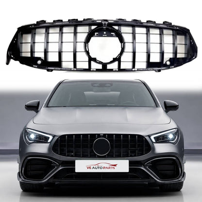 VORDERER KÜHLER GLÄNZEND SCHWARZ GT GRILL FÜR BENZ 2019 X118 W118 CLA-KLASSE CLA200 SHOOTING BRAKE FACELIFT
