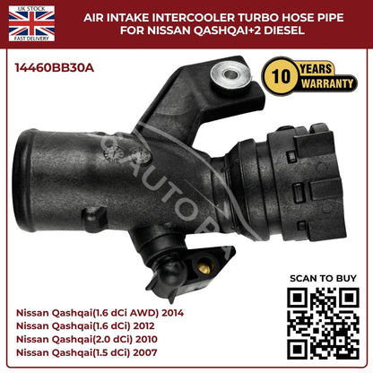 Air Intake Intercooler Turbo Hose Pipe For Nissan Qashqai+2 Diesel