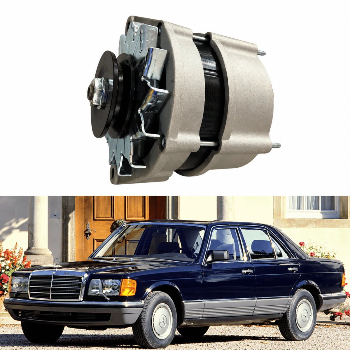 image of Mercedes-Benz S-Class W116 Alternator Replacement 0051547402