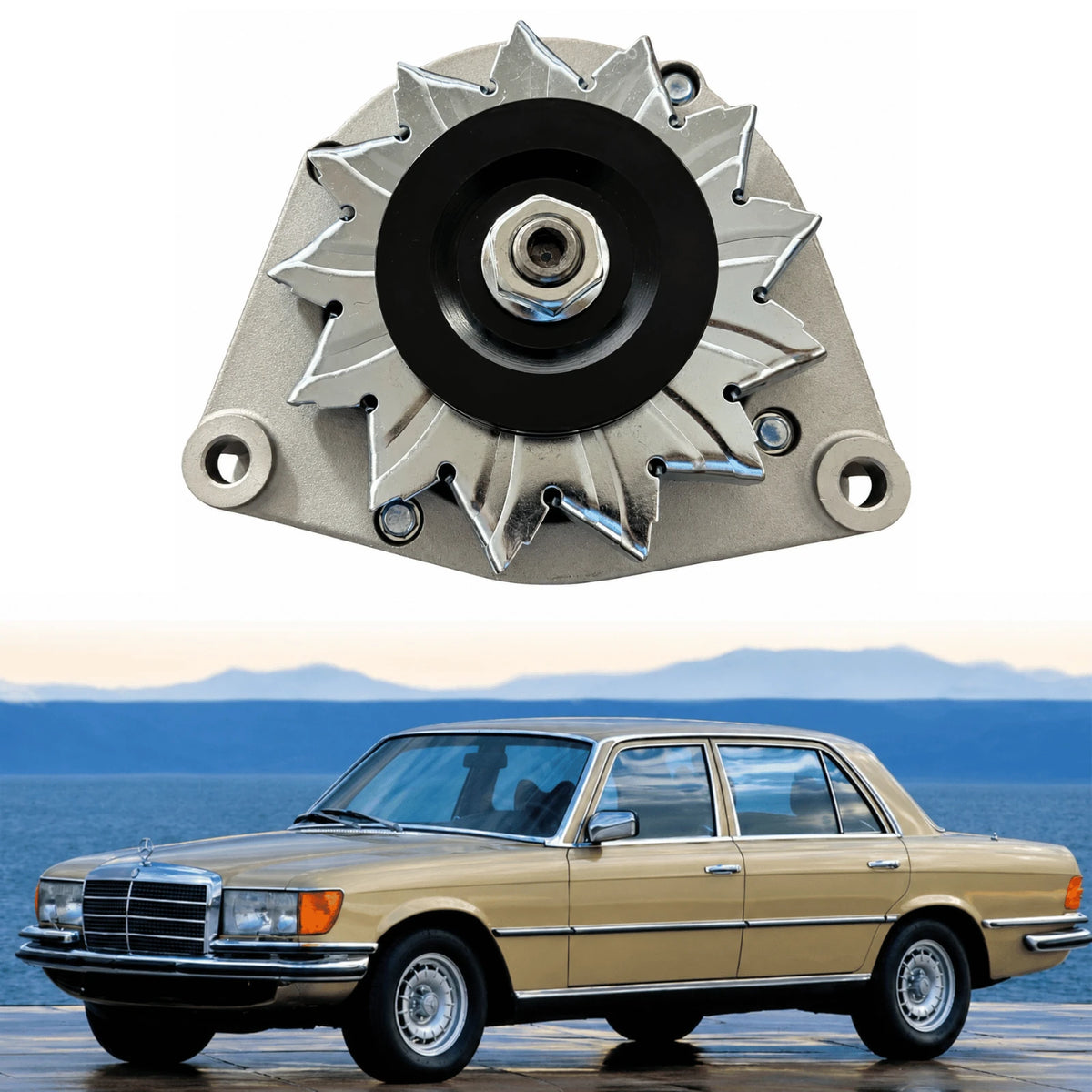 image of Mercedes-Benz Early E-Class W123 Alternator 0051547402