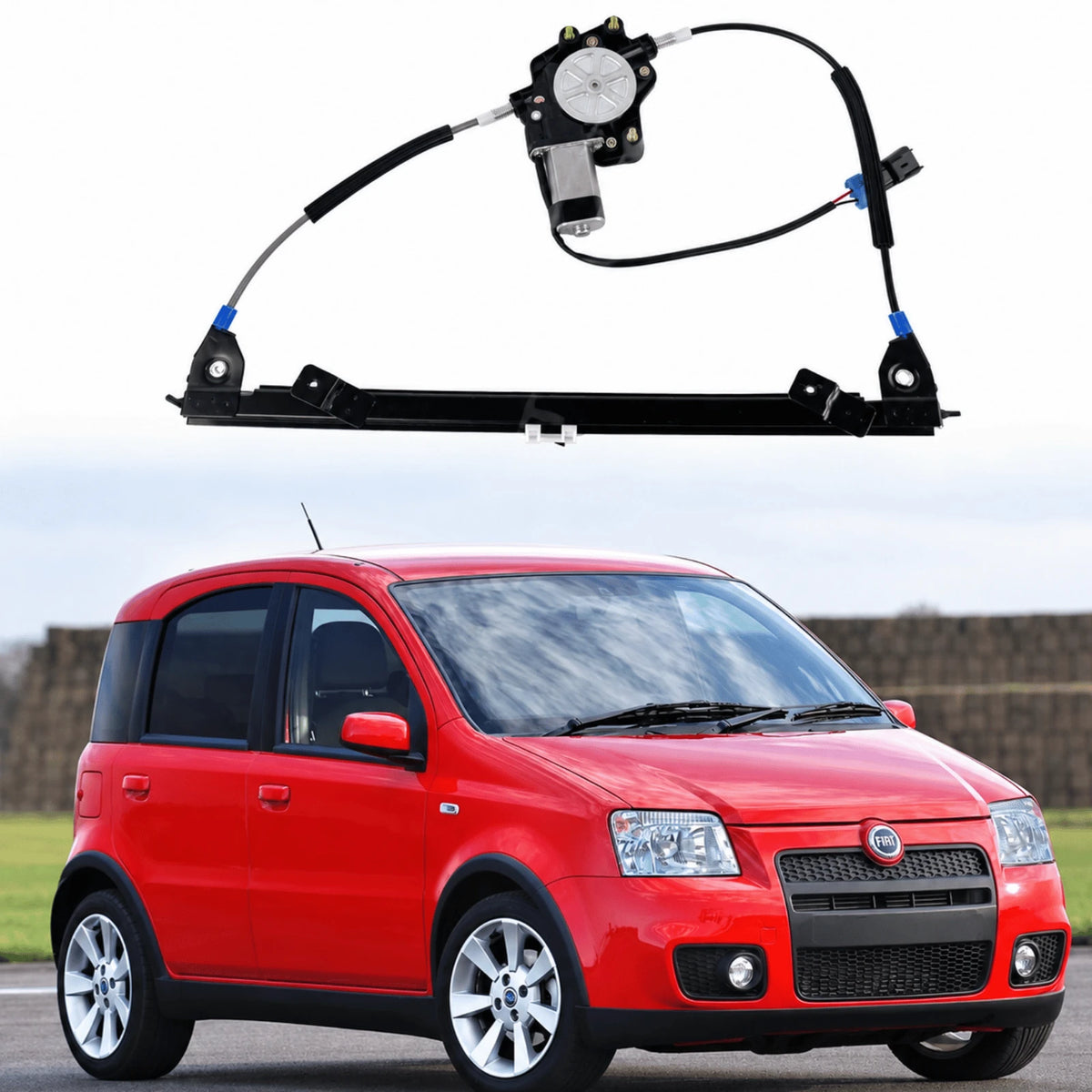 Image of Fiat Panda 169 Driver Side Electric Window Lift Mechanism