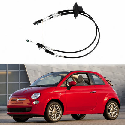 Image of Fiat 500 transmission gear linkage cable replacement set product number 55223138