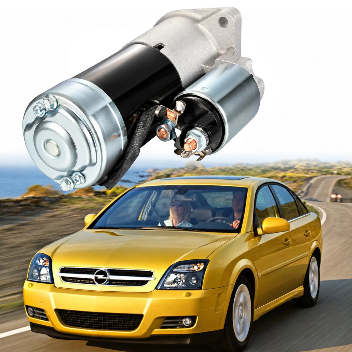 Image of Opel Vectra C 1.9 CDTI 8 Valve Engine Starter Motor 55353857