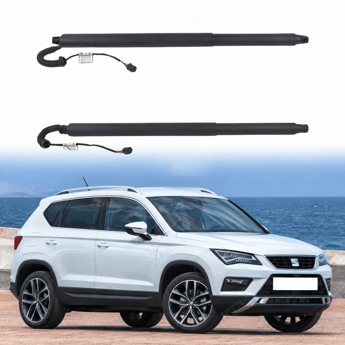 Image of 2x electric tailgate struts for Seat Ateca diesel
