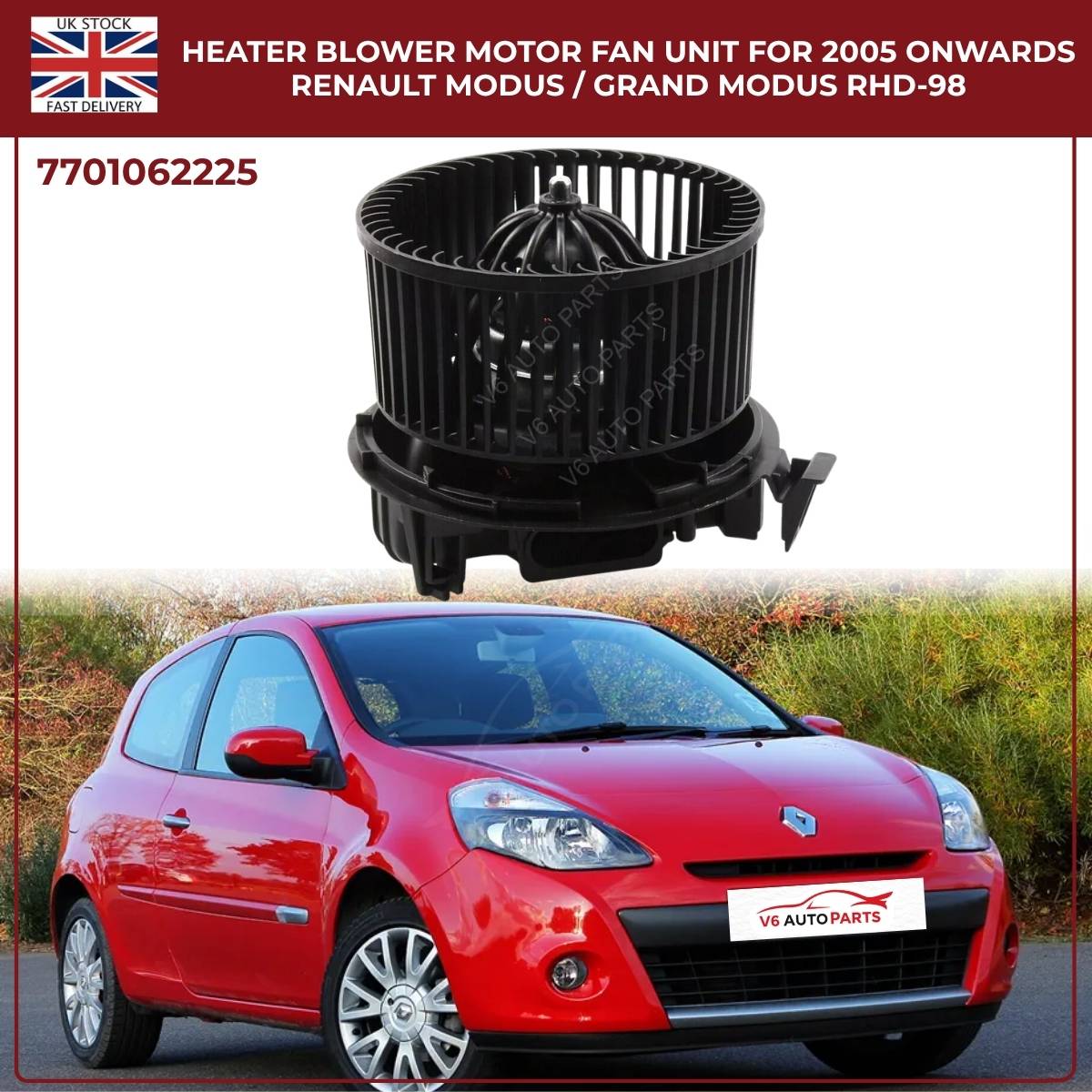 Heater Blower Motor Fan For  Dacia Sandero Diesel Petrol  RHD (2008-2024)