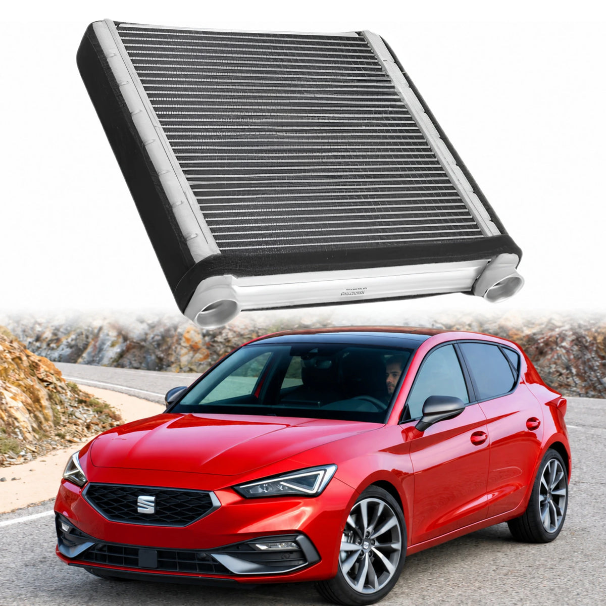 Image of Heater Core With Tube 5WA819031 for Cupra Formentor Audi Q3 and Skoda Karoq