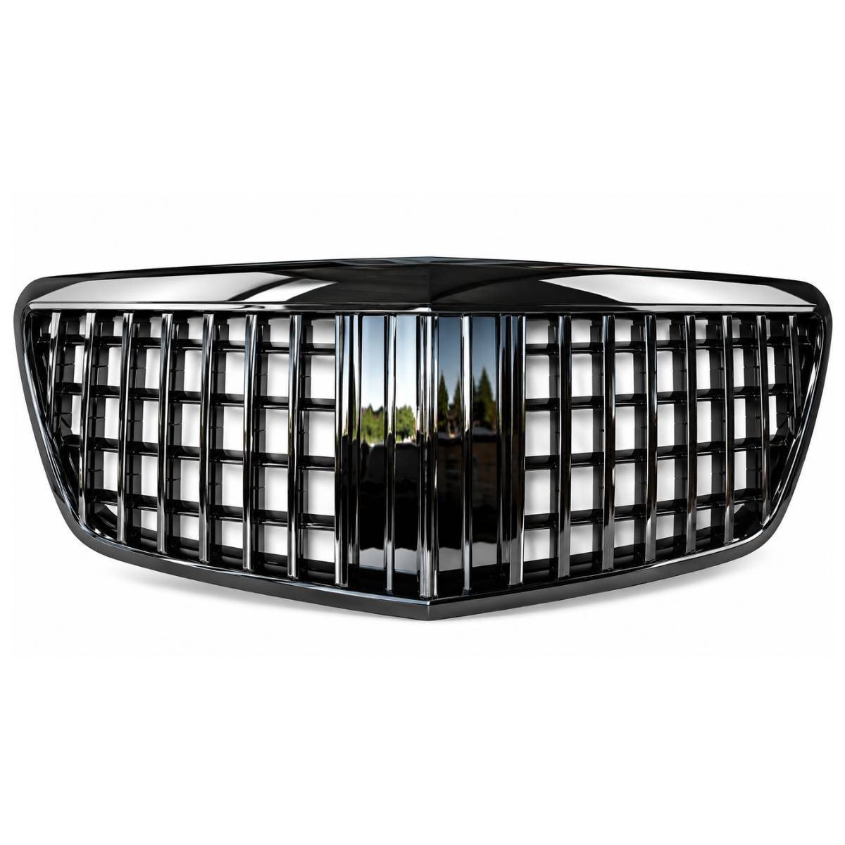 Vorderer Kühlergrill in glänzendem Schwarz für 2005–2009 Benz W221 S-Klasse S63 AMG Maybach S350 S500