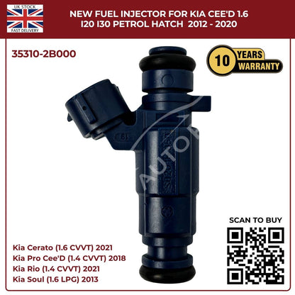 Fuel Injector 35310-2B000 | Fits Kia Cee’D, i20, i30 (2012–2020) 1.6 Petrol Hatch | OE Replacement