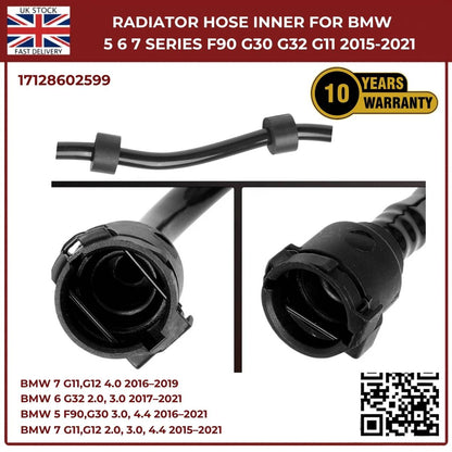 New Inner Radiator Hose for BMW 5 6 7 Series F90 G30 G11 (2015-2021) 17128602599