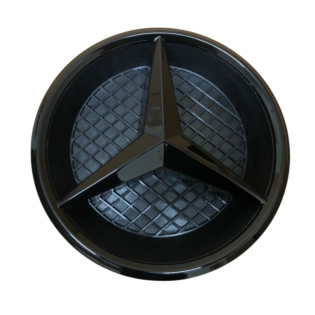 For Mercedes-Benz A-Class W177 Front Grille Black Star Emblem Badge (2018–2021 Hatchback & Sedan)