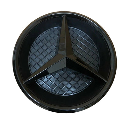 For Mercedes-Benz A-Class W177 Front Grille Black Star Emblem Badge (2018–2021 Hatchback & Sedan)