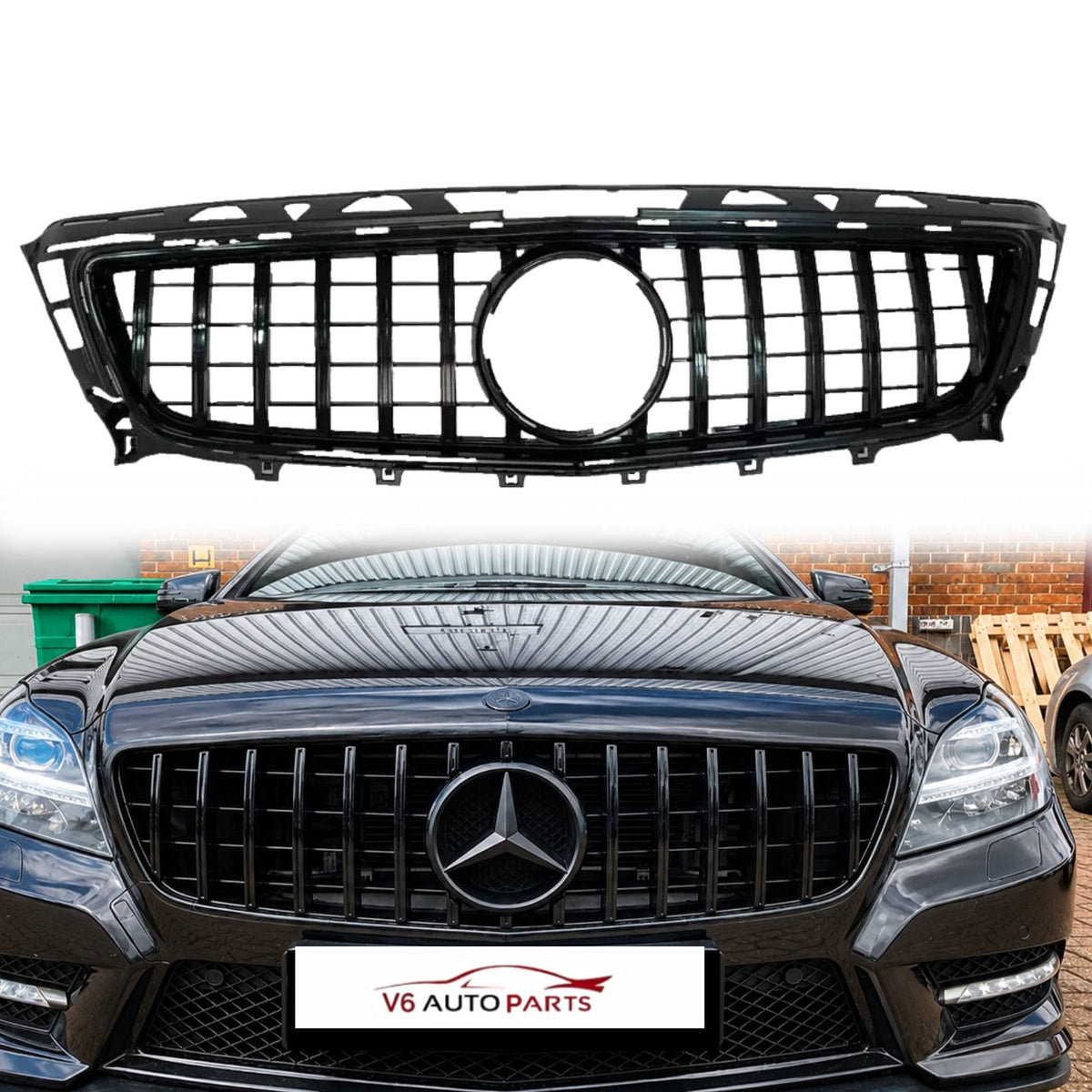For Mercedes-Benz CLS-Class C218 Front Bumper AMG Sport Grille | CLS400 & CLS550 Coupe (2011–2014)