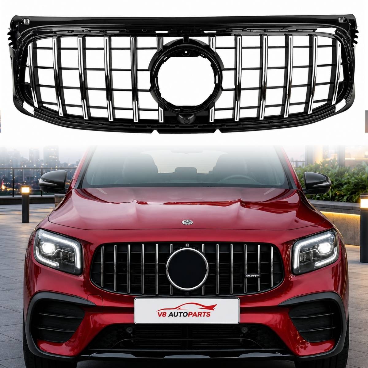 For Mercedes-Benz GLB-Class X247 Panamericana Front Radiator Grille (2019–2024) – AMG Line GT | GLB180 GLB200 GLB220 GLB250 GLB35