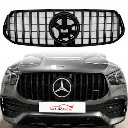 Front Bumper Panamericana GT Grille – Fits 2019–2023 Mercedes-Benz GLE-Class C167 GLE350 AMG