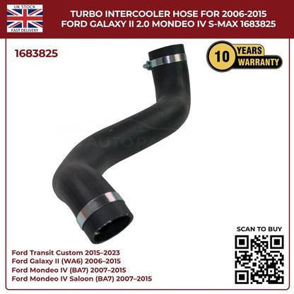 Turbocharger Charge Air Hose RHS – Fits Ford Mondeo, S‑MAX, Galaxy 2.0 TDCi (1683825 / AG916K863AB)