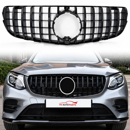 For Mercedes-Benz GLC-Class W253 (2015–2019) Front Bumper Panamericana AMG GT Grille – Fits GLC300