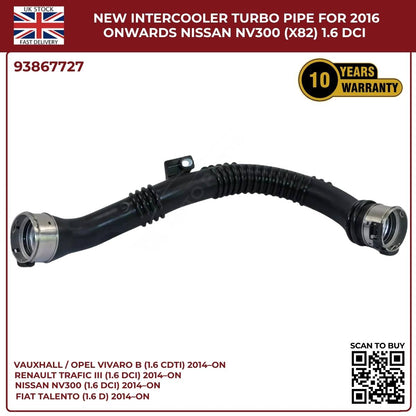 Turbo Boost Intercooler Hose Pipe – Vauxhall Vivaro B / Renault Trafic (2014–2025)