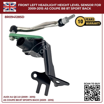 Front Left Headlight Level Sensor for Audi A4 / Q5 (2009–2015) – OEM 8R0941285E