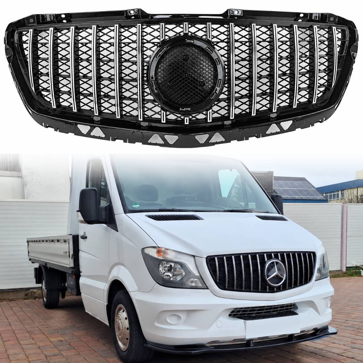 For Mercedes-Benz Sprinter W906 Front Radiator Grille 309 CDI GT Panamericana – 2013-2017 Facelift