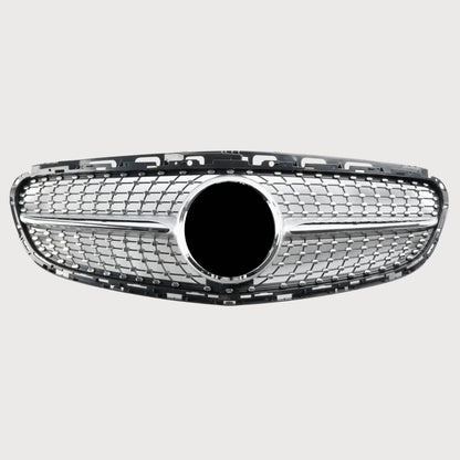 For Mercedes E‑Class W212 Diamond Front Grille – AMG Facelift E250 (2013–2016)