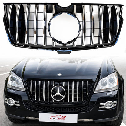 For Mercedes-Benz GL-Class X164 GT Front Bumper Chrome Grille (2009–2013 GL320 GL350 GL450 GL500)