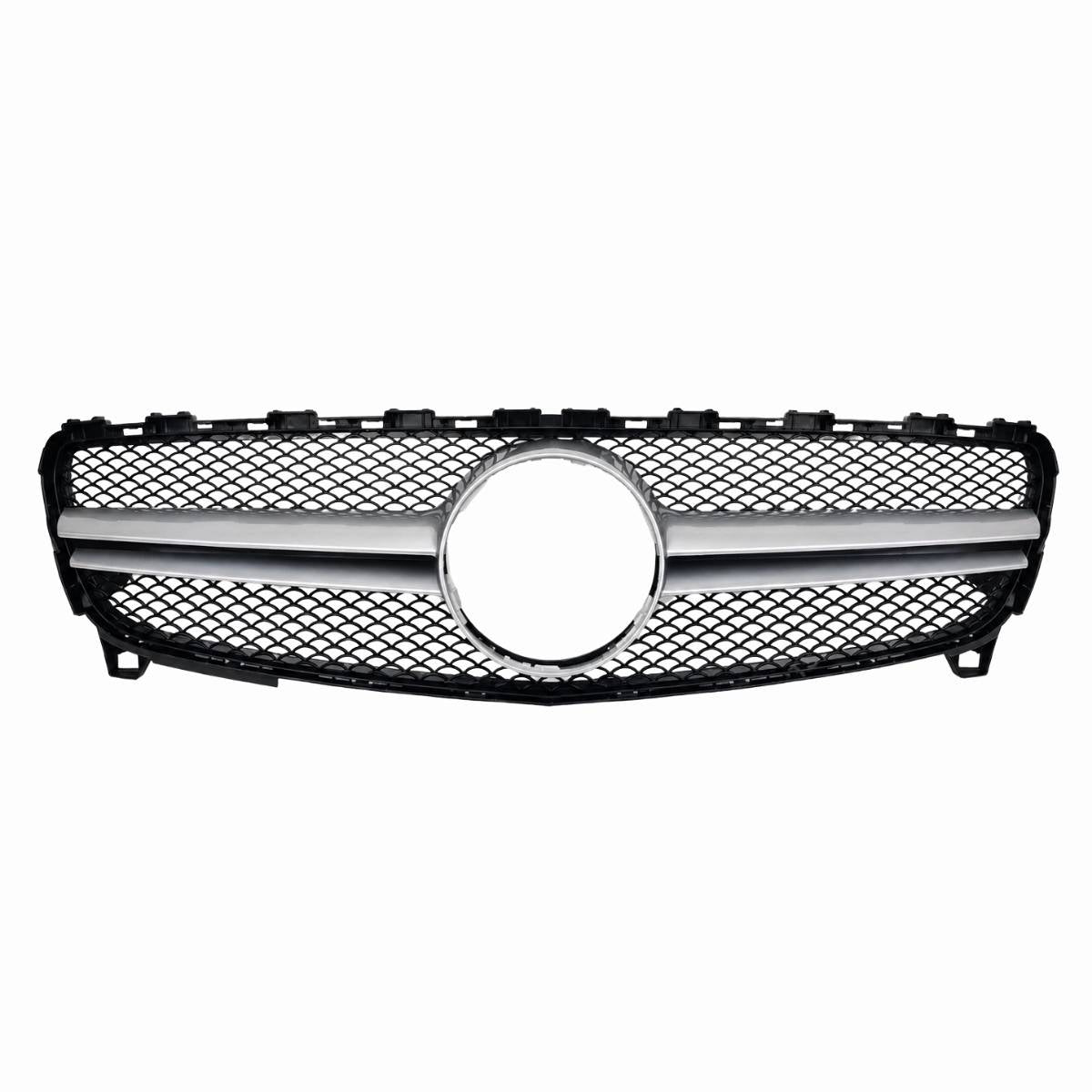 Mercedes-Benz A-Class W176 (2015–2018) Front Bumper Chrome AMG Grille – Fits A160, A200, A45 Facelift