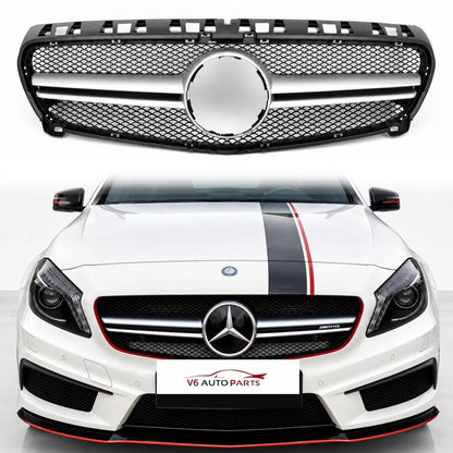 Mercedes A‑Class W176 AMG Style Front Bumper Grille (A45, A180 | Pre‑Facelift 2012–2015)