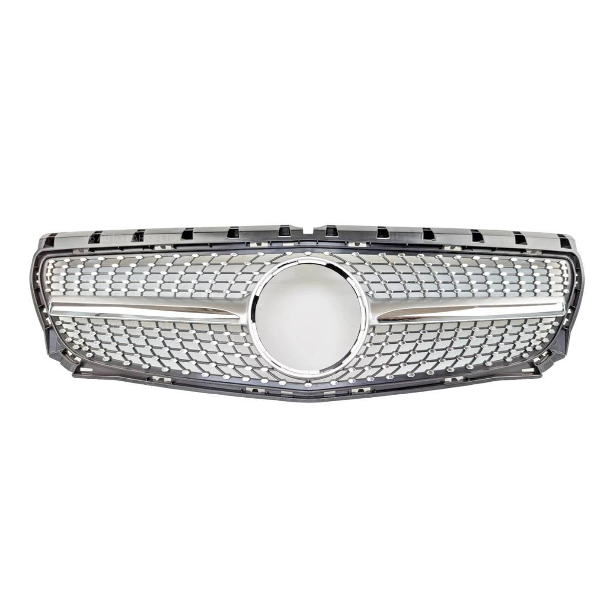For Mercedes Benz B‑Class W246 Front Bumper Chrome Diamond Grille – Fits B180 & B250 (2011–2014)