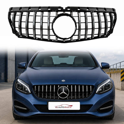 GT Panamericana Front Radiator Grille – Fits Mercedes-Benz B-Class W246 (B160, B250) 2011–2014 | Chrome Upgrade