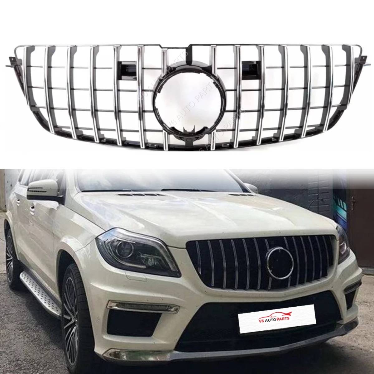 Frontstoßstangengrill für Mercedes-Benz GL-Klasse 2013–2016 W166 GL350 500 63 GT-R