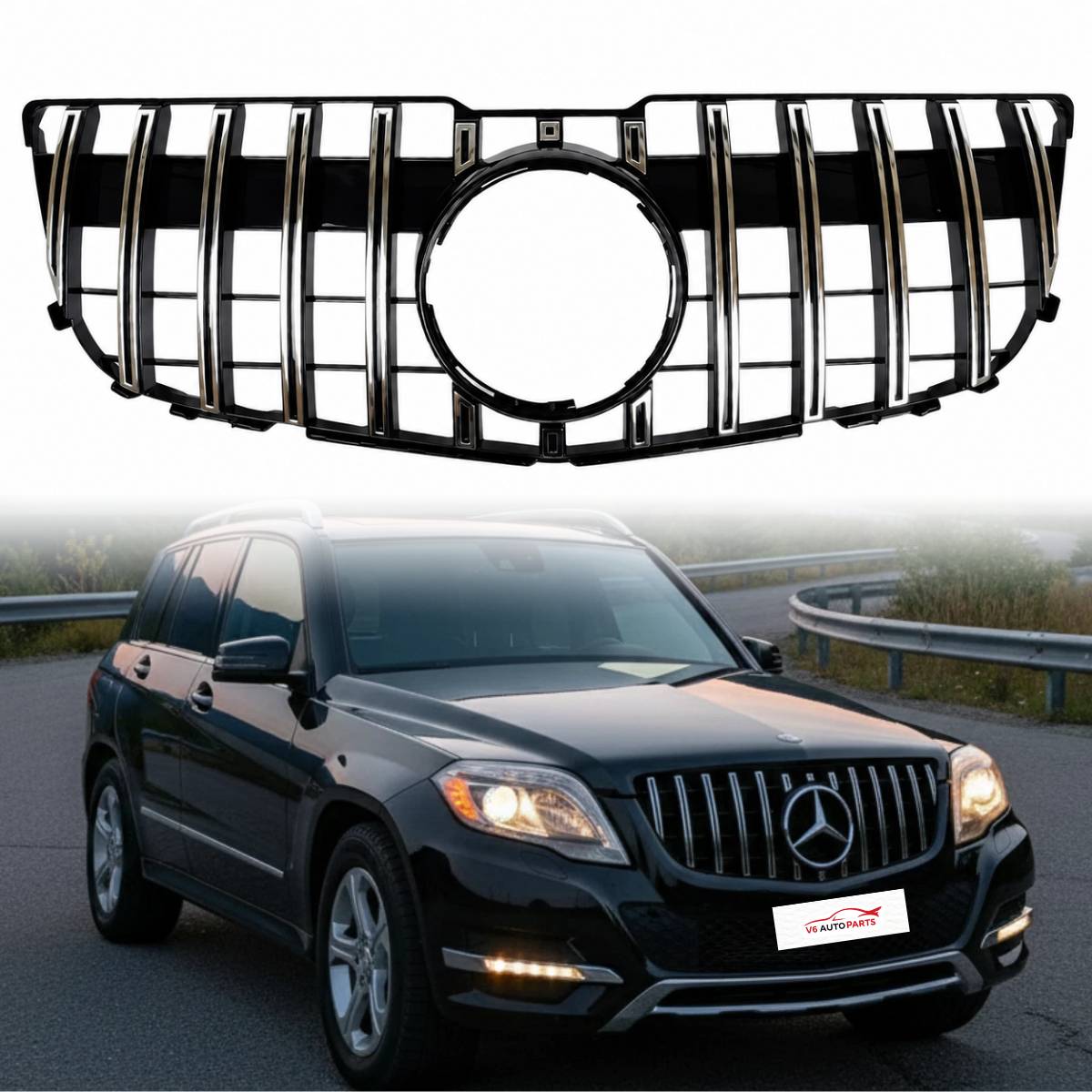 For Mercedes GLK-Class X204 GLK350 300 320 220 Compatible Front Radiator Grille AMG 2013-15