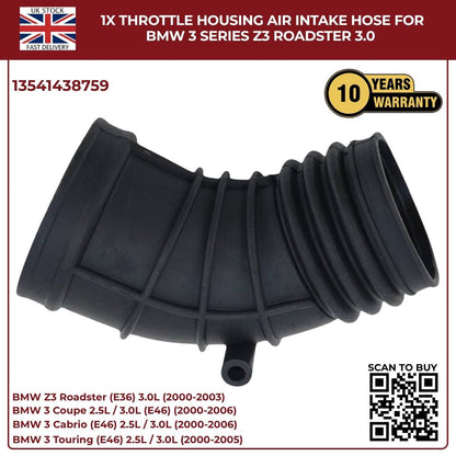 Image of 13541438759 air intake hose for BMW E46 330i petrol