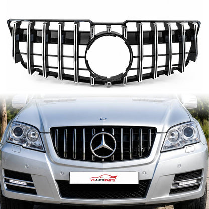 For Mercedes GLK-Class X204 Chrome Panamericana AMG GT-R Front Bumper Grille (2008–2012)