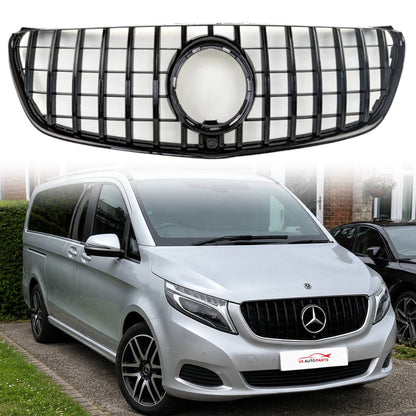 For Mercedes V-Class W447 GT Black Front Grille (2015–2023, V250/V260 MPV)For For