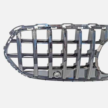 For Mercedes-Benz C-Class W206 (2020–2023) Front Radiator Grille – Gloss Black Panamericana GT Style | Fits C200, C400 Standard Models