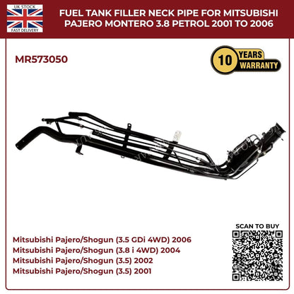 Fuel Tank Filler Neck Pipe for Mitsubishi Pajero/Montero 3.8L Petrol (2001–2006) – Direct Fit Replacement