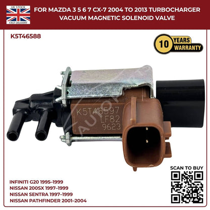 Mazda 3 5 6 7 CX-7 (2004–2013) Intake Turbocharger Vacuum Solenoid Valve – OEM Replacement