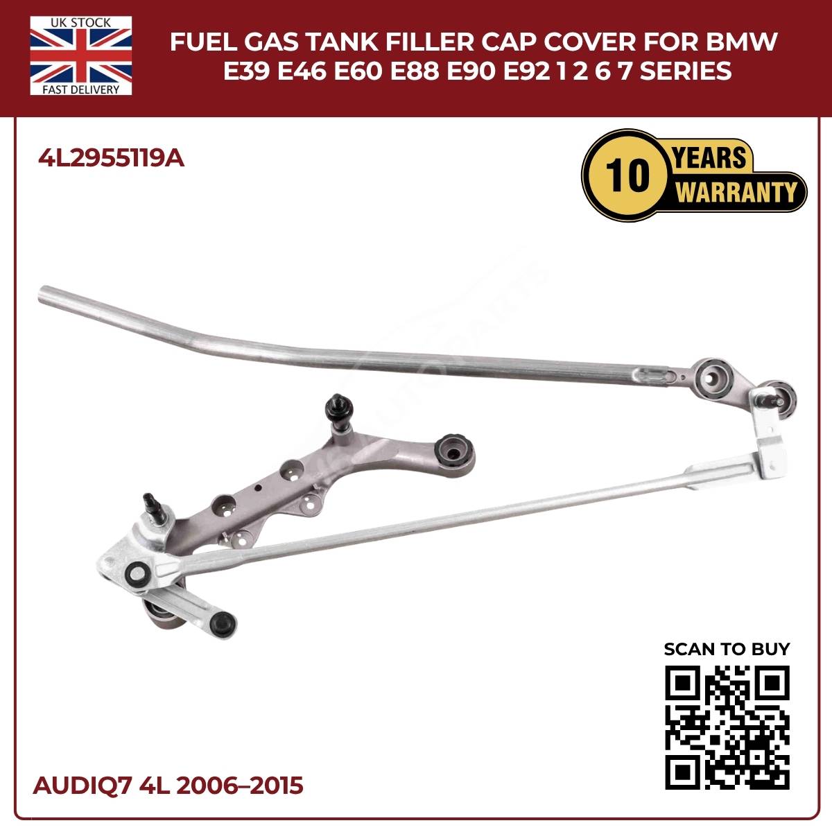 Front Windscreen Wiper Linkage  – Audi Q7 4L SUV (2006–2015) | 3.0 V6 TFSI | OEM 4L2955119A