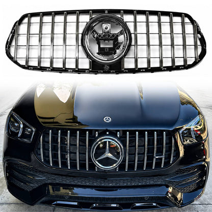 Chrome Panamericana AMG Front Bumper Grille – Mercedes GLE W167 (2019–2023) GLE500