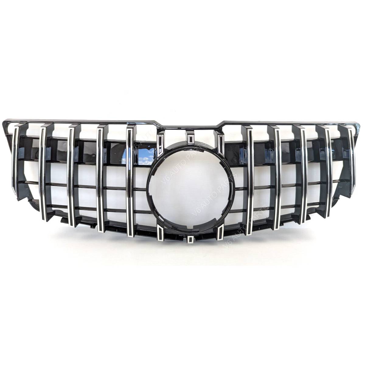 For Mercedes GLK-Class X204 Chrome Panamericana AMG GT-R Front Bumper Grille (2008–2012)
