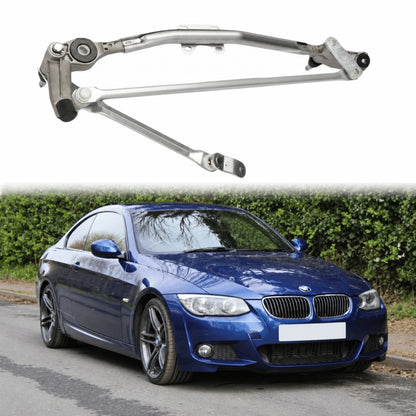 image of BMW 3 Series front windshield wiper linkage assembly 2004-2011 replacement part 61617161710