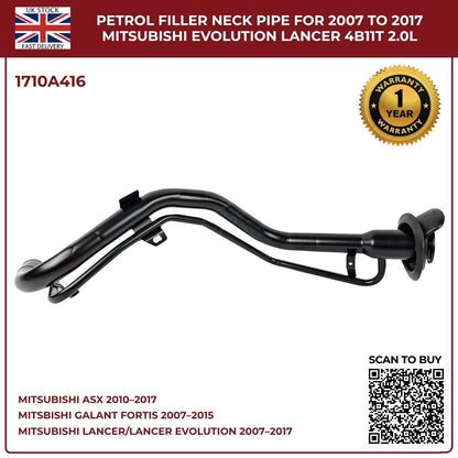 Fuel Filler Neck Pipe 1710A416 – Fits Mitsubishi ASX 2010–2017 (1.6, 1.8, 2.0 Petrol)