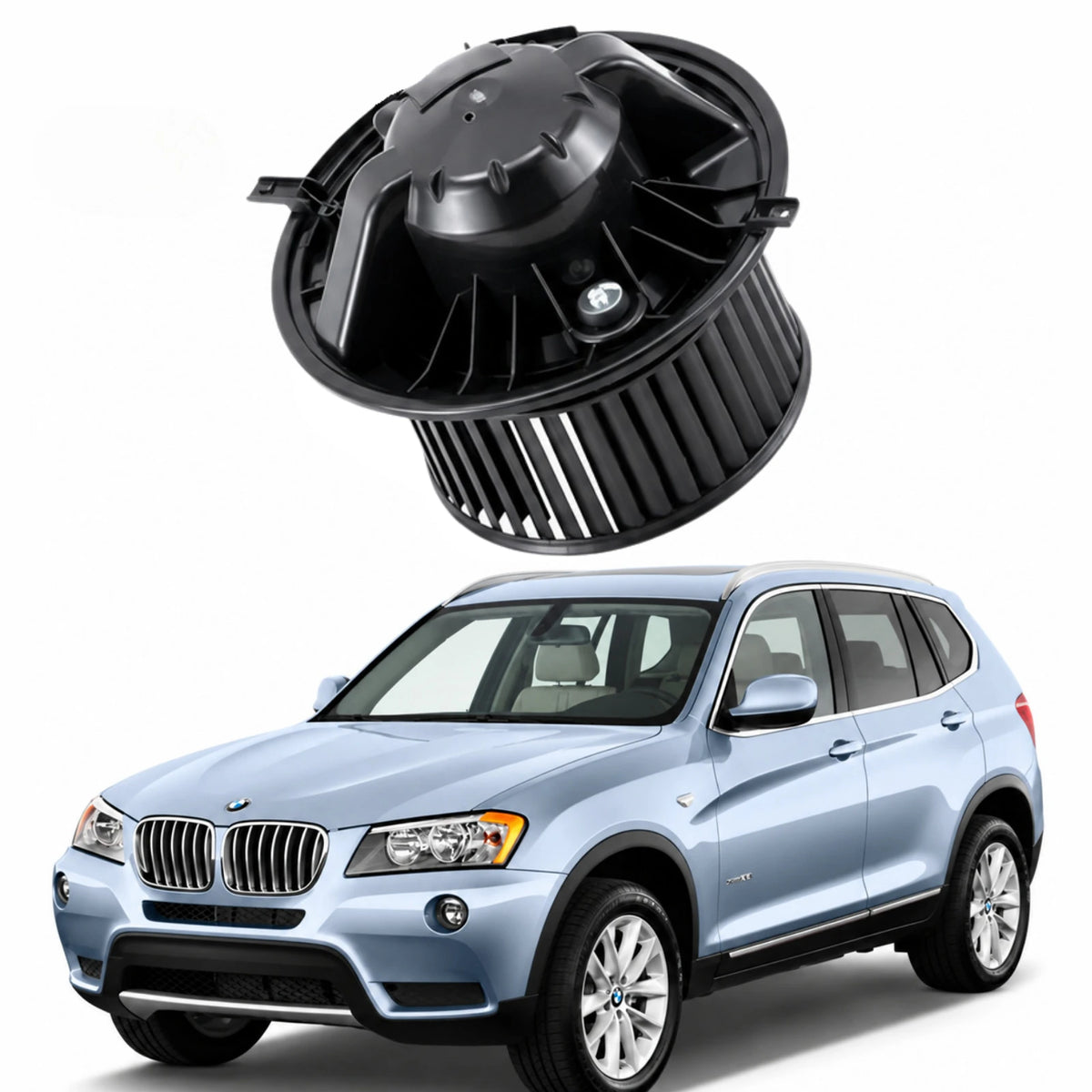 Image of HVAC Heater Blower Motor 64116933664 for BMW 3 Series and X1
