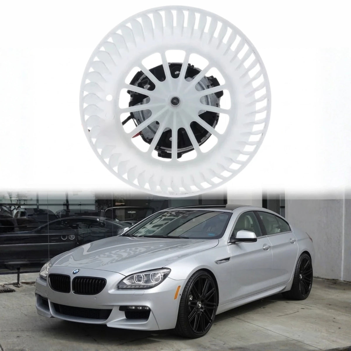 Image of BMW 640d F13 heater blower fan 64119194590