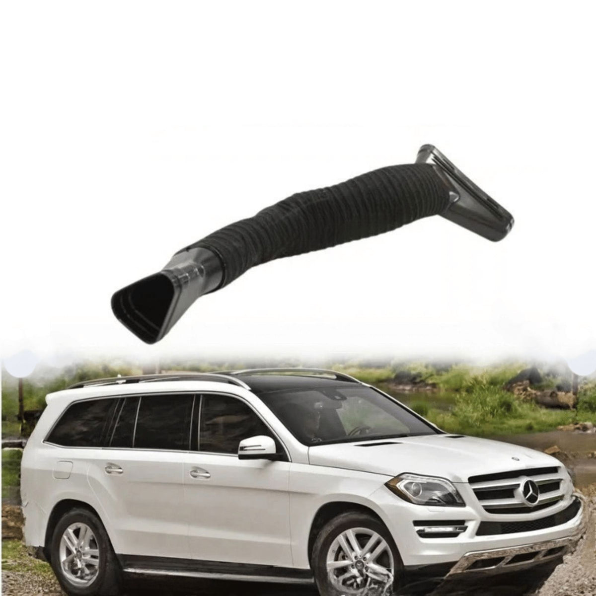 Image of Mercedes-Benz ML diesel left air intake hose, part number 6420948797