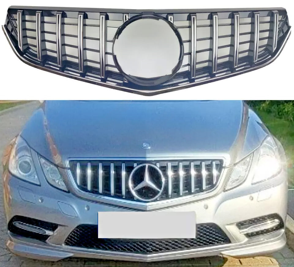 For Mercedes E-Class W207 E500 Front Radiator Grille Panamericana GT AMG 2009-13 Pre-face Lift