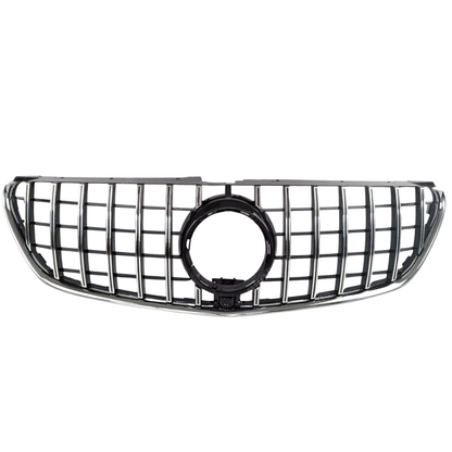 For Mercedes V-Class V250/V260 GT Grille – Black Slats Chrome Panamericana (2015–2023)