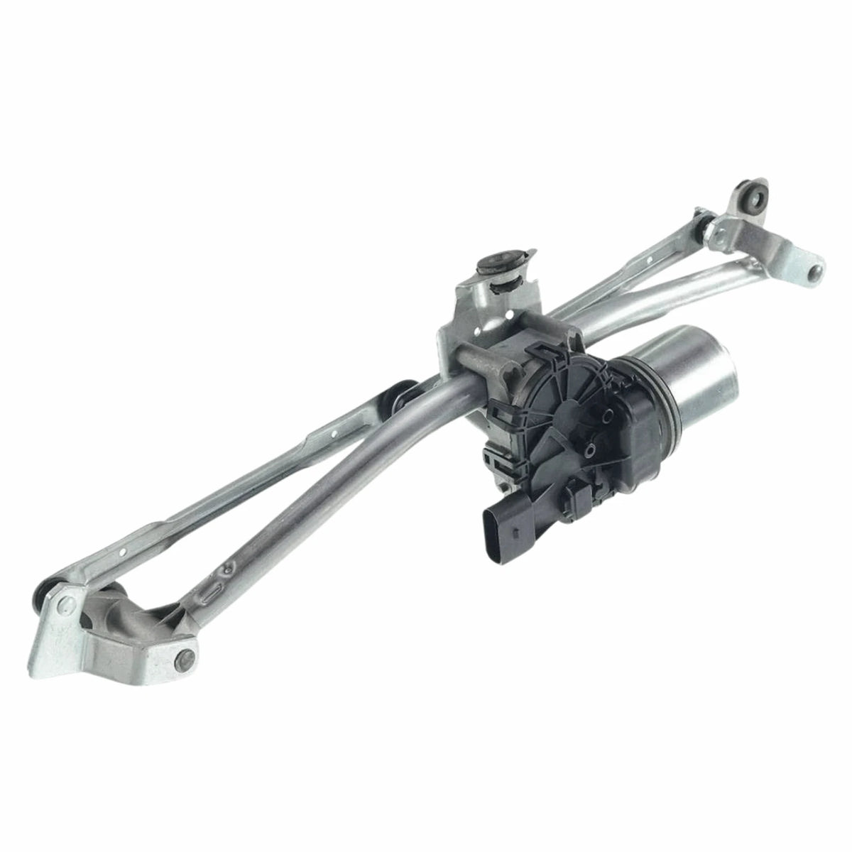 image of SEAT Ibiza front windscreen wiper linkage assembly 2002-2006 RHD OEM 6Q2955601B